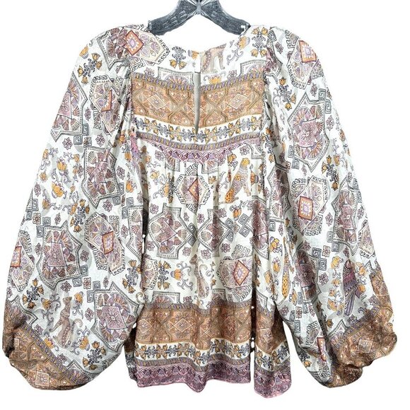 Anthropologie Multicolor Patterned Blouse - Picture 6 of 11